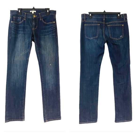 Anthropologie Denim - Anthropologie CAbi Mid-Rise Dark Wash Straight Leg Blue Denim Jeans Size 6